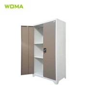 Kleine Stahlgarderobe mit 2 Türen